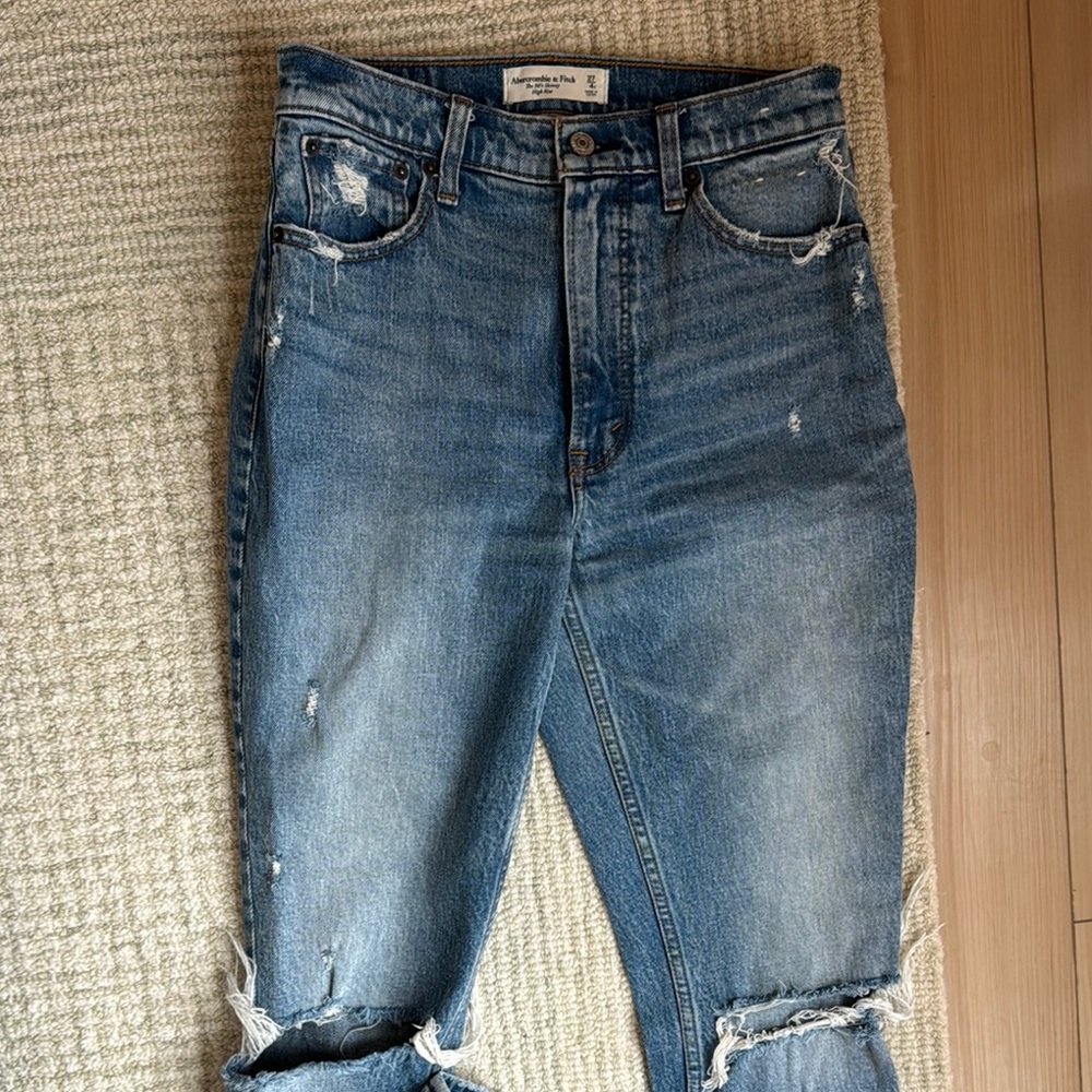 Abercrombie & Fitch 90s skinny high rise Blue Jeans